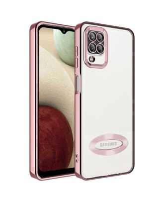 Samsung Galaxy A12 Case With Camera Protection Silicone Showing Logo
