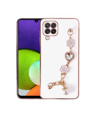 Samsung Galaxy A22 4G Case Shiny Silicone Taka with Hand Stand