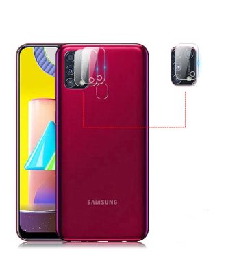 Samsung Galaxy M30S Kamera Lens Koruyucu Nano Renksiz