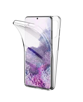 Samsung Galaxy M51 Kılıf Ön Arka Şeffaf Silikon Koruma