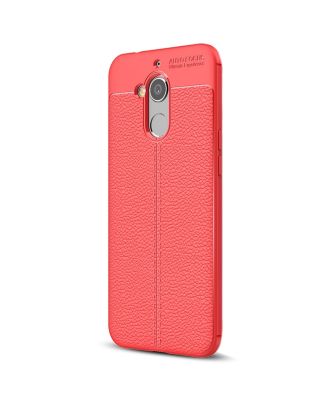 General Mobile GM8 Case Niss Silicone Leather Look+Nano Glass