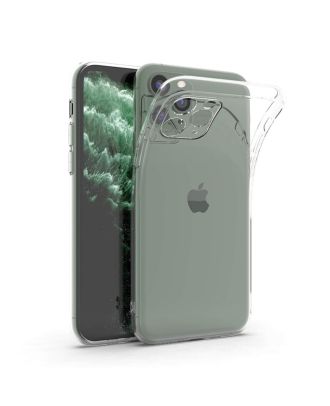 Apple iPhone 11 PRO MAX Hoesje Camera Beschermd Transparante Siliconen