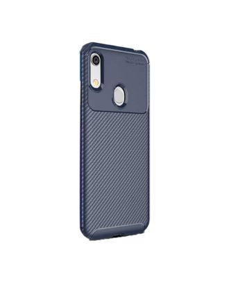 Huawei Honor 8a Case Negro Carbon Design Silicone