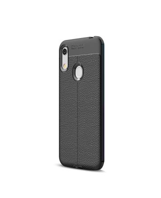 Huawei Honor 8a Case Niss Silicone Leather Look+Nano Glass