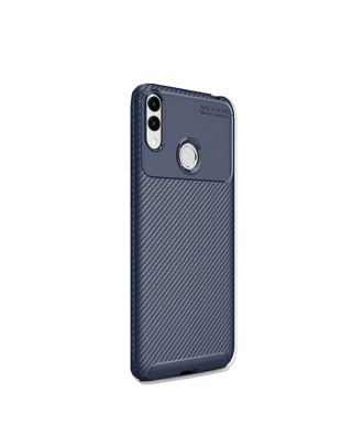 Huawei Honor 8c Case Negro Carbon Design Silicone