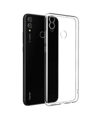Huawei Honor 8c Hoesje Super Siliconen Zachte Bescherming+Nano Glas