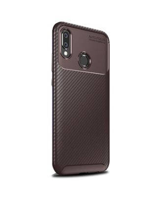 Teleplus Huawei P20 Lite Hoesje Negro Carbon Design Siliconen + Nano