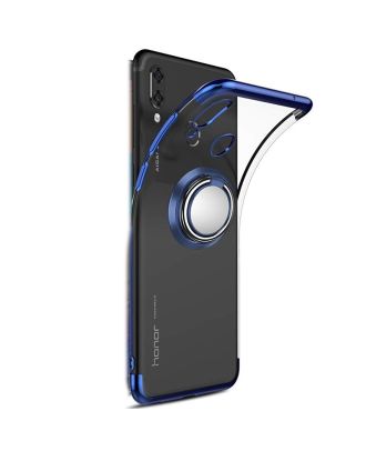 Huawei P Smart 2019 Kılıf Gess Yüzüklü Mıknatıslı Silikon + Nano Glass
