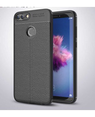 Huawei P Smart Hoesje Niss Siliconen Lederlook + Nano
