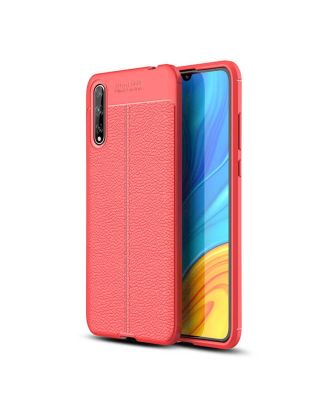 Huawei P Smart S Case Niss Silicone Leather Look