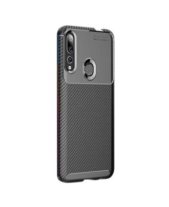 Huawei P Smart Z Case Negro Carbon Design Silicone