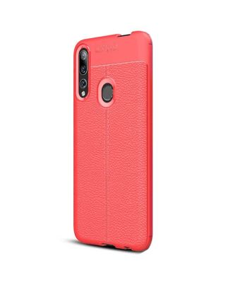 Huawei P Smart Z Case Niss Silicone Leather Look+Nano Glass