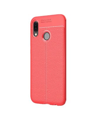 Huawei P20 Lite Case Niss Silicone Leather Look+Nano Glass