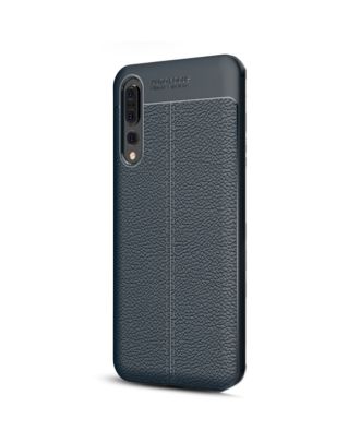 Huawei P20 Pro Hoesje Niss Silicone Leather Look Back Cover