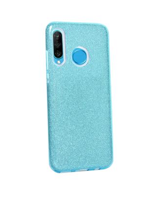 Huawei P30 Lite Hoesje Shining Glittery Silicone Back Cover
