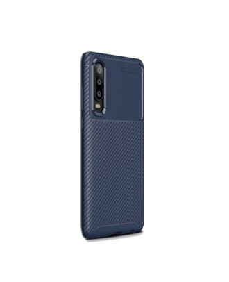 Huawei P30 Case Negro Carbon Design Silicone