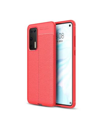 Huawei P40 Case Niss Silicone Leather Look