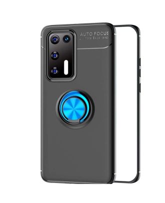 Teleplus Huawei P40 Case Ravel Silicone Ring Magnetic+Full Screen Protector