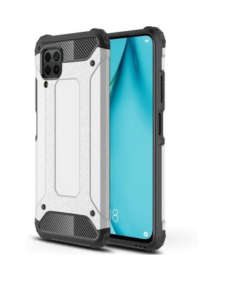Case for Huawei P40 Lite Crash Tank Double Layer Protector