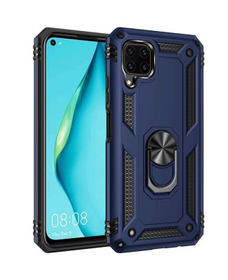 Huawei P40 Lite Hoesje Tank Protection Vega Stand Ring Magnetisch