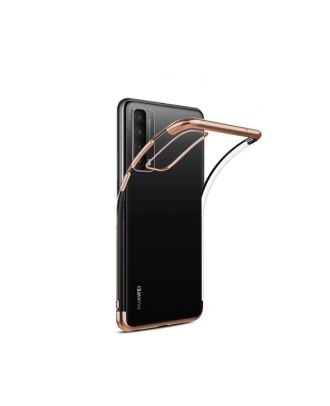 Huawei P Smart 2021 Kılıf Colored Silicone Renkli Koruma+Nano Glass