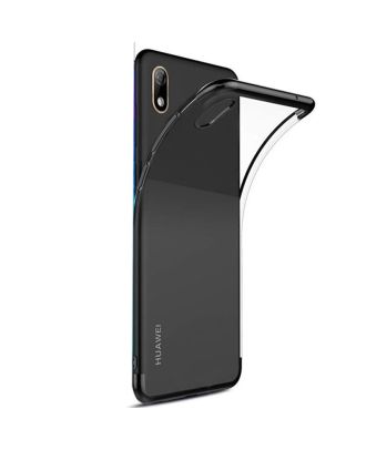 Huawei Y5 2019 Kılıf Colored Silicone Yumuşak+Nano Glass