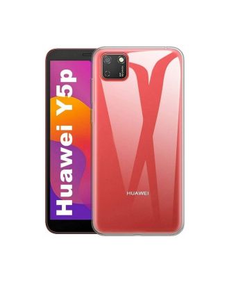 Huawei Y5P Hoesje Super Silicone Back Protection+Nano Glass