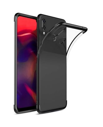 Huawei Y6 2019 Kılıf Colored Silicone Yumuşak+Nano Glass