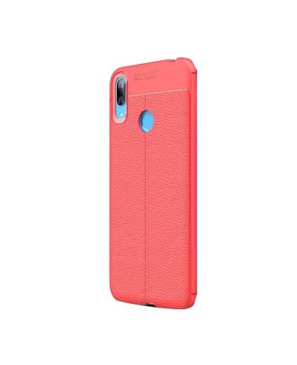 Huawei Y6 2019 Case Niss Silicone Leather Look