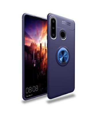 Huawei Y6P Hoesje Ravel Siliconen Ring Magnetisch+Nano Glas