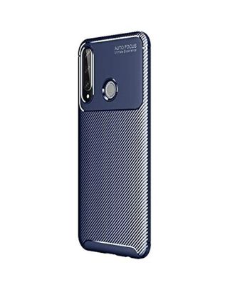 Huawei Y6P Case Negro Carbon Design Silicone