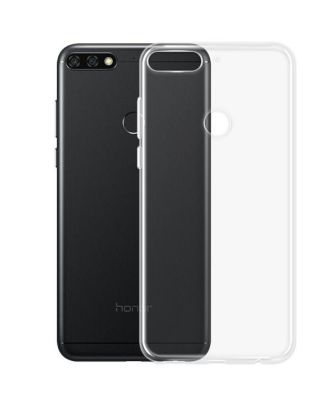 Huawei Y7 2018 hoesje 02 mm siliconen achterkant