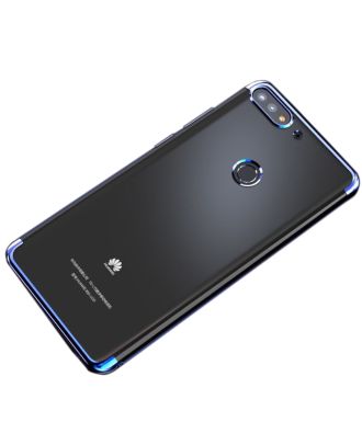 Huawei Y7 2018 Hoesje Gekleurd Siliconen Lux+Nano Glas