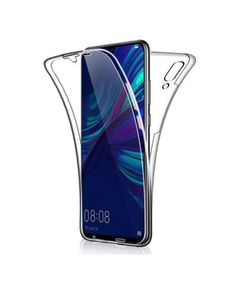 Huawei Y7 2019 Hoesje Voorkant Achterkant Transparante Siliconen Bescherming