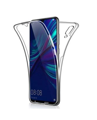 Huawei Y7 Prime 2019 Hoesje Voorkant Achterkant Transparante Siliconen Bescherming
