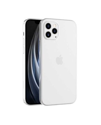 Apple iPhone 12 Pro Hoesje Blok Silicone Glad Transparant Met Camerabescherming