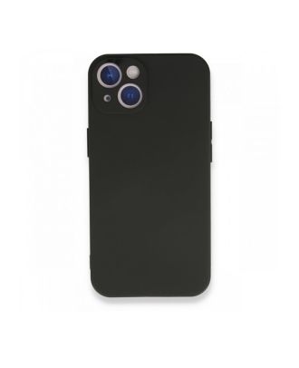Apple iPhone 13 Mini Hoesje met Camerabescherming Mat Zacht Premier Siliconen+Nano Glas