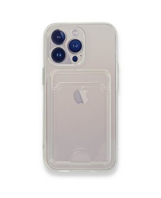 Apple iPhone 13 Pro Case with 1 Card Holder Transparent Silicone Lux Protected
