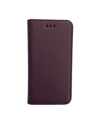 Apple iPhone 15 Pro Max Case Genuine Leather Wallet with Hidden Magnet and Business Card