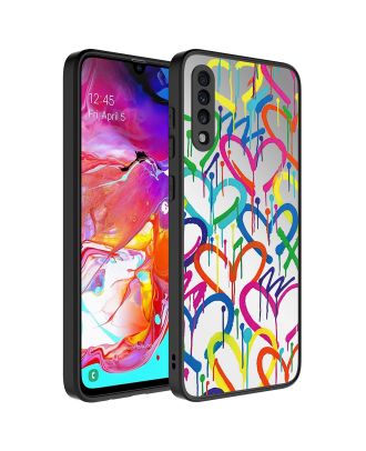 Samsung Galaxy A30S Case Mirror Patterned Camera Protected