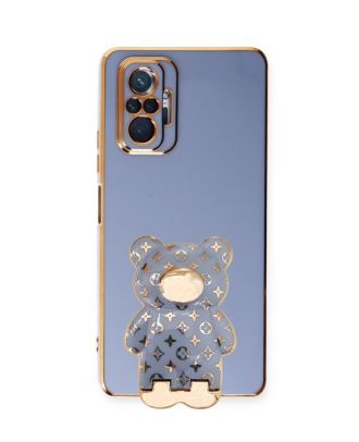 Xiaomi Redmi Note 10 Pro Case with Camera Protection Cute Bear Pattern Stand Silicone