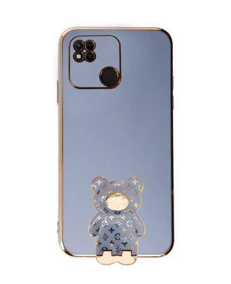 Xiaomi Redmi 9C Case With Camera Protection Cute Bear Pattern Stand Silicone