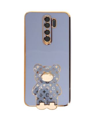 Xiaomi Redmi Note 8 Pro Case with Camera Protection Cute Bear Pattern Stand Silicone