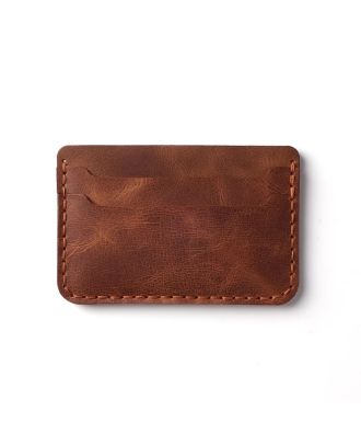 Minimal Handmade Leather Wallet Card Holder Taba