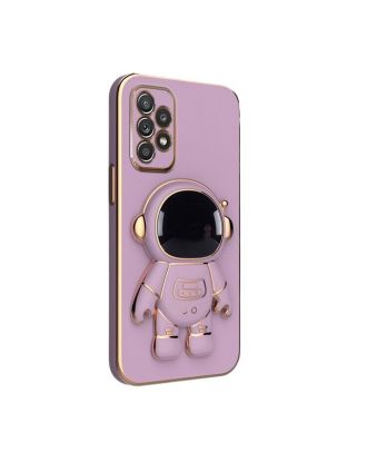 Samsung Galaxy A73 Hoesje Met Camera Bescherming Astronaut Patroon Stand Silicone