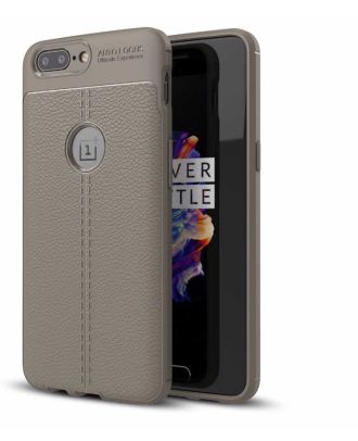 OnePlus 5 Case Niss Silicone Leather Look