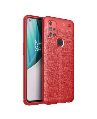 Oneplus Nord N10 5G Case Niss Leather Look Silicone+Full Screen
