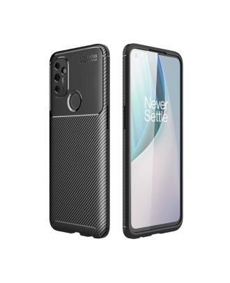 Oneplus Nord N100 Case Negro Carbon Design + Full Screen Protection Nano