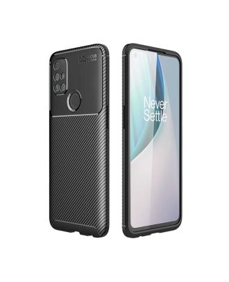 Oneplus Nord N10 5G Hoesje Negro Carbon Design + Full Screen Protection Nano