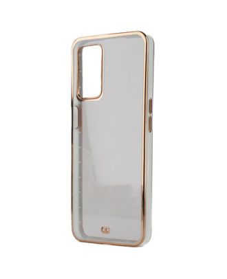 Oppo A55 4G Case Voit Silicone Back Transparent Edge Color